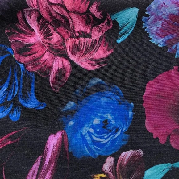 TED BAKER London Dabah Pencil skirt women size 2 US Small 4-6 Dark Floral Print - Picture 15 of 16